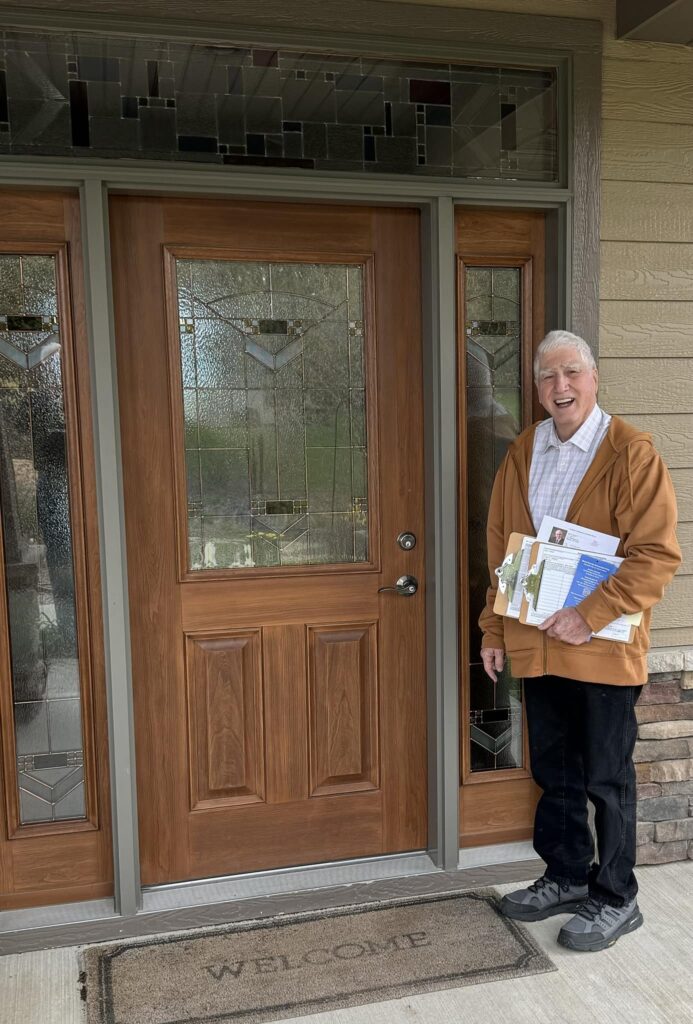 John Small for Wisconsin's 86th Assembly knocking on doors