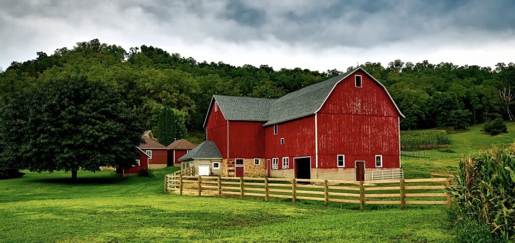 Beautiful red barn